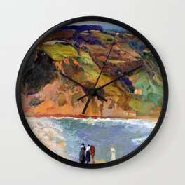 Joaquin Sorolla Shore of San Sebastian Wall Clock