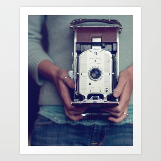 her camera Art Print