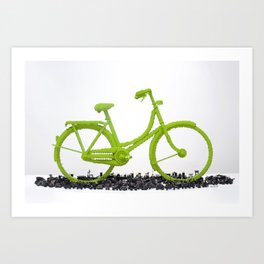 Bicycle Triumphs Traffic Art Print | Omafiets, Sculpture, Dutchbike, Trafficjam, Transportation, Photo, Traffic, Bicycle, Cycling, Bike 