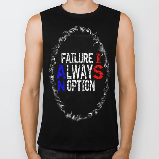 WORDSEARCH LOVE-Failure Is Always An Option Biker Tank