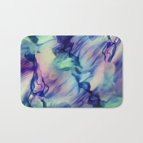 Flow in Blue and Purple Bath Mat