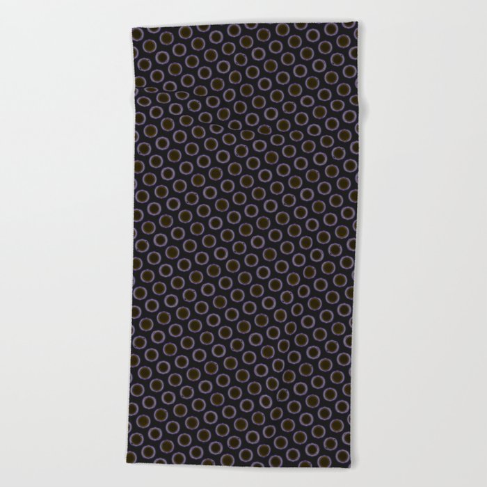 Repeating Grommets Seamless Pattern Design Beach Towel