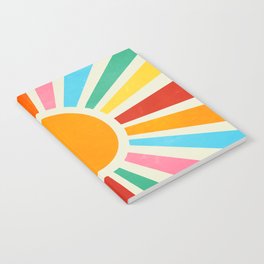 Retro Sunrise: Rainbow Edition Notebook