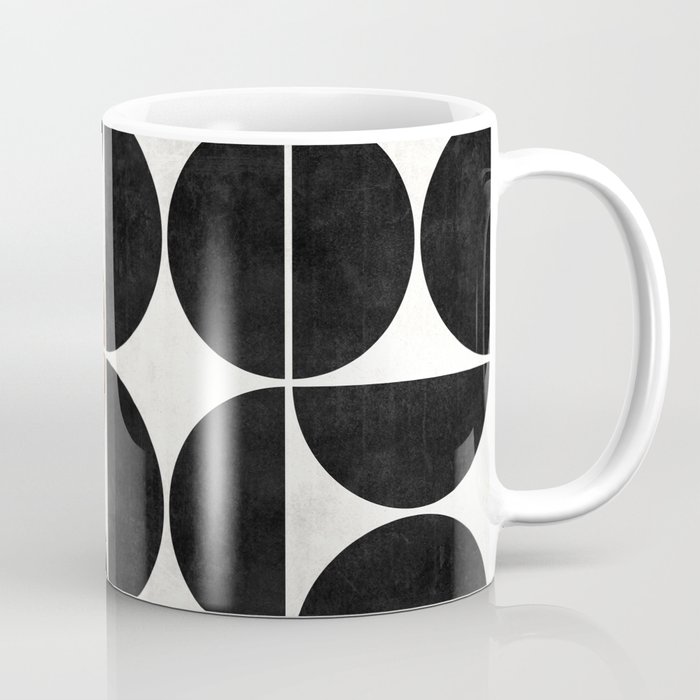Mid-Century Modern Pattern No.1 - Concrete and Wood Coffee Mug