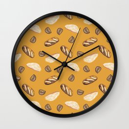 Breads (Brown) Wall Clock