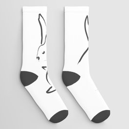 Zen Snow Bunny Socks