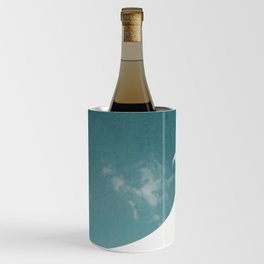 White Circus Tent and Teal Blue Sky Wine Chiller