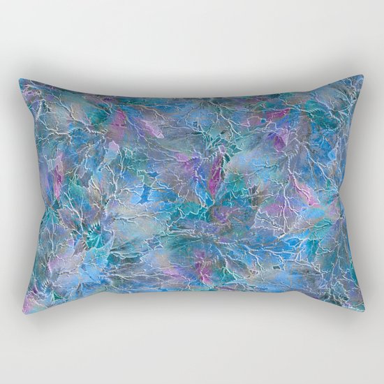 Frozen Leaves Rectangular Pillow