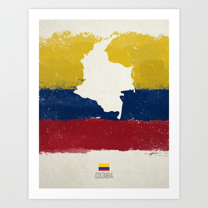 Viva Colombia Art Print