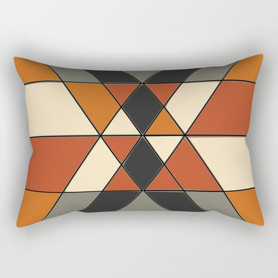 Tribal Geometry #1 Rectangular Pillow