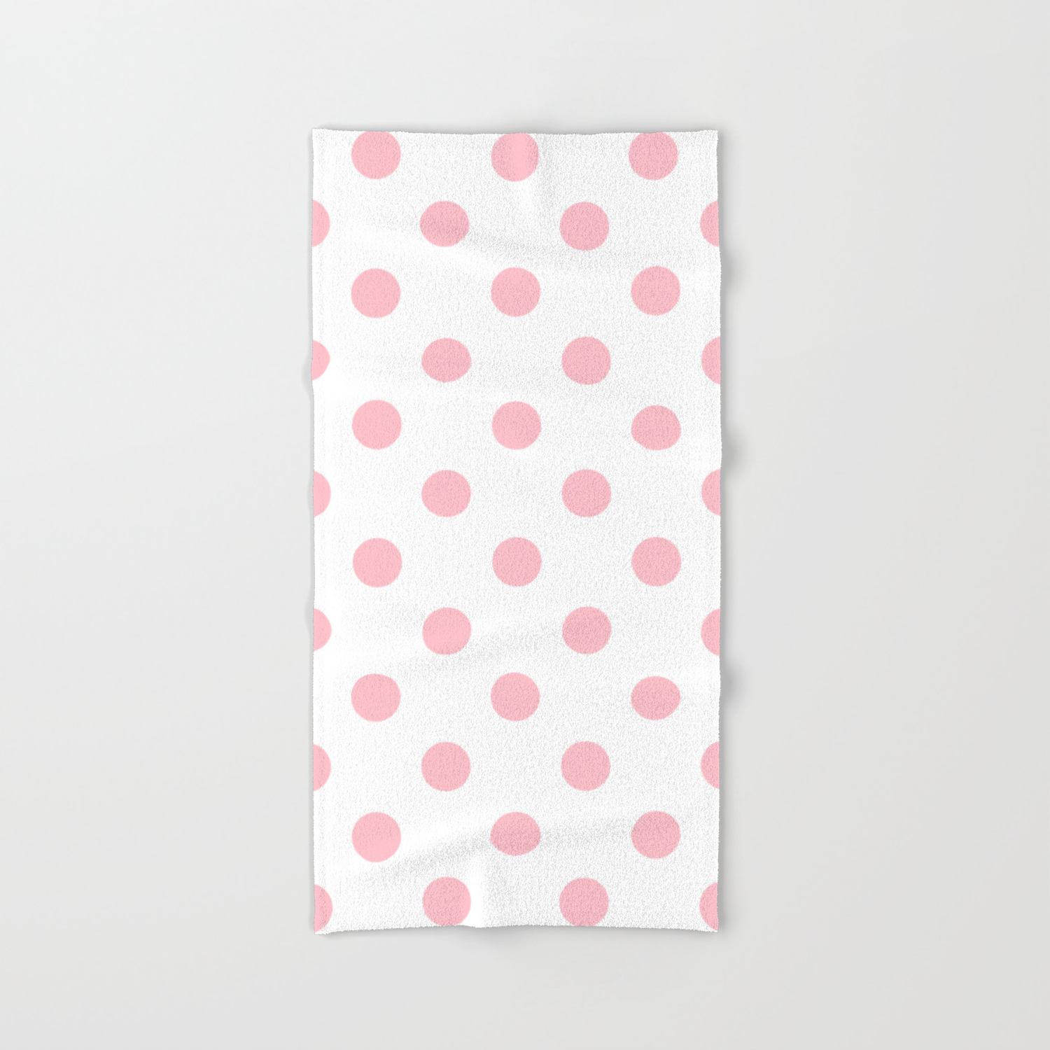 pink and white towels