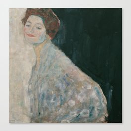 Lady in White Canvas Print