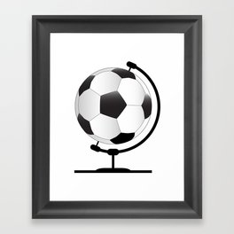 Mounted Football On Rotating Swivel Framed Art Print