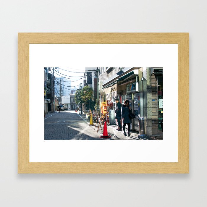Monday Morning Cigarette in Tokyo Framed Art Print