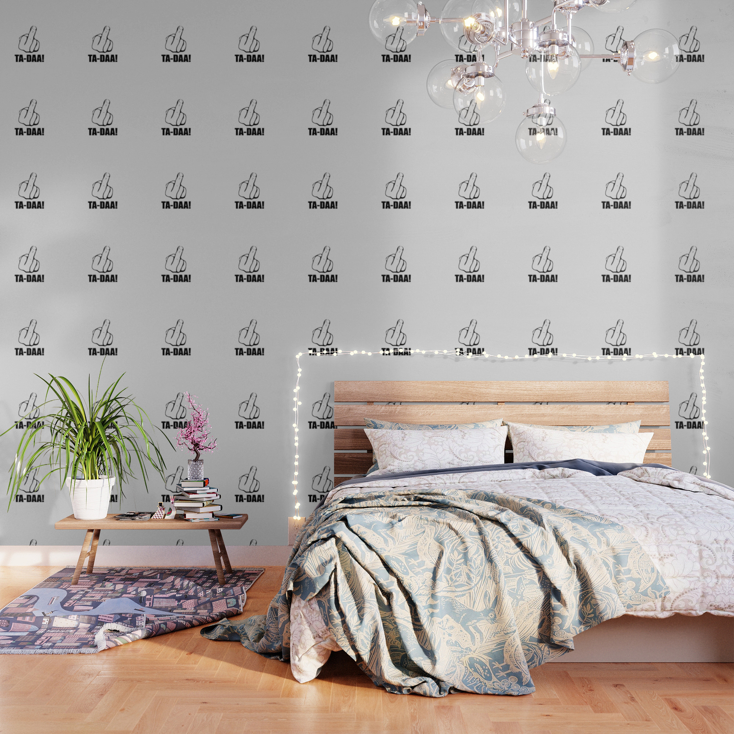 Get Wallpaper Ta Daa Funny Quote Wallpaper By Wordart28 Society6 For Android