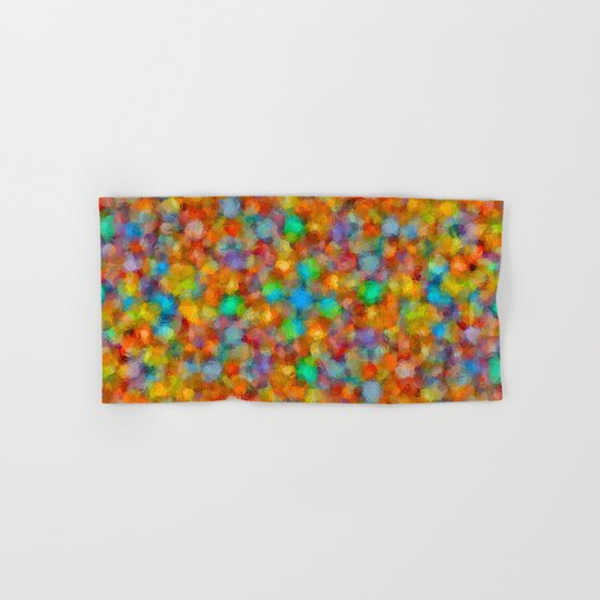 Abstract Watercolour Bubbly Pattern Hand & Bath Towel