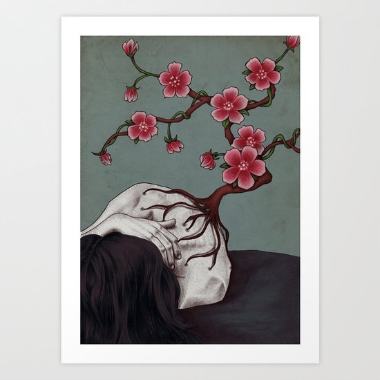 Spinal Flower Art Print