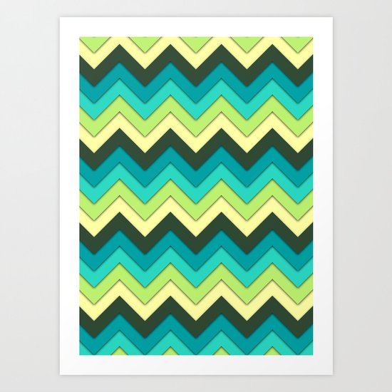 Multicolor Pattern Art Print