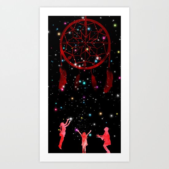 Catching dreams Art Print