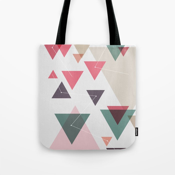 Triângulos ligados Tote Bag