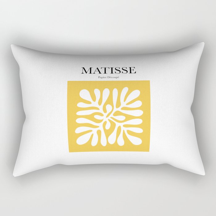 Matisse - Papier Découpé (Yellow) Rectangular Pillow