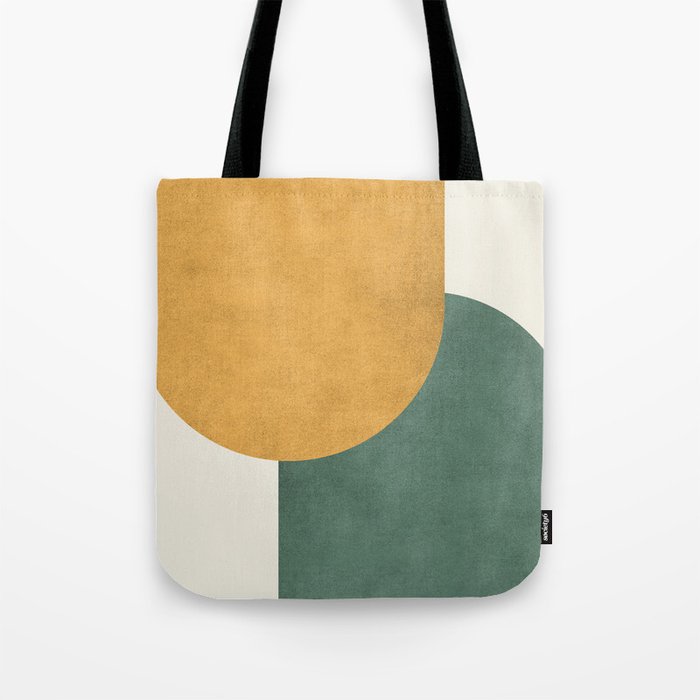 Halfmoon Colorblock 2 - Gold Green  Tote Bag