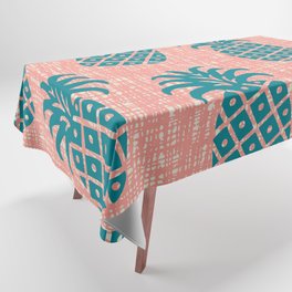 Pineapple Twist 340 Pink Turquoise and Beige Tablecloth
