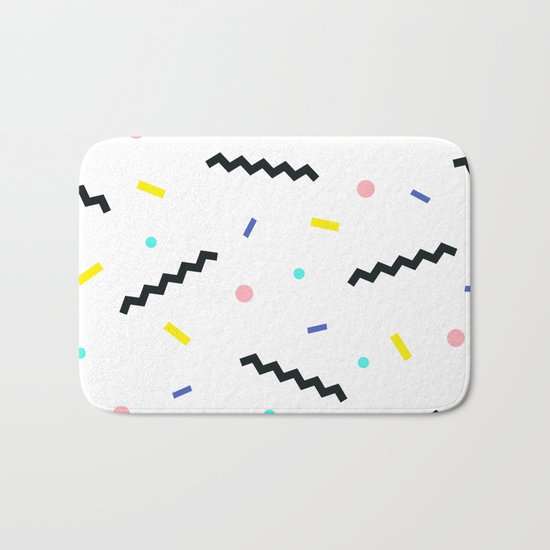 Memphis pattern 59 Bath Mat