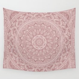 Mandala - Powder pink Wall Tapestry