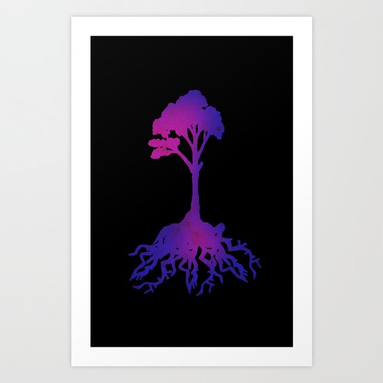 Color tree Art Print
