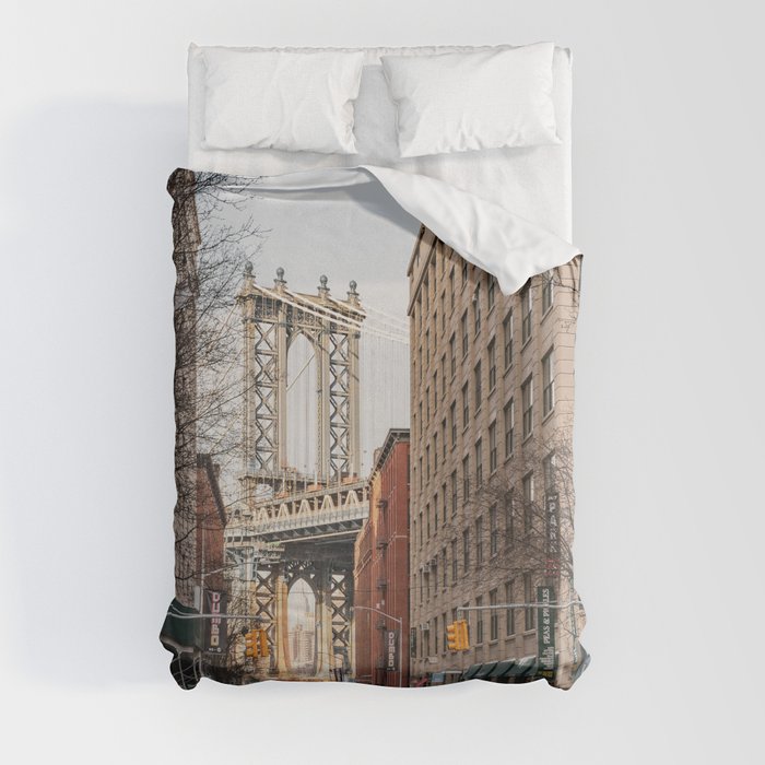 Brooklyn Views | Manhattan Bridge | Travel Photography in New York City Duvet Cover