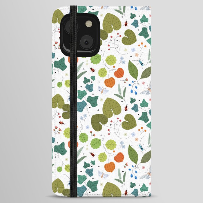 Firebug Forest white background iPhone Wallet Case