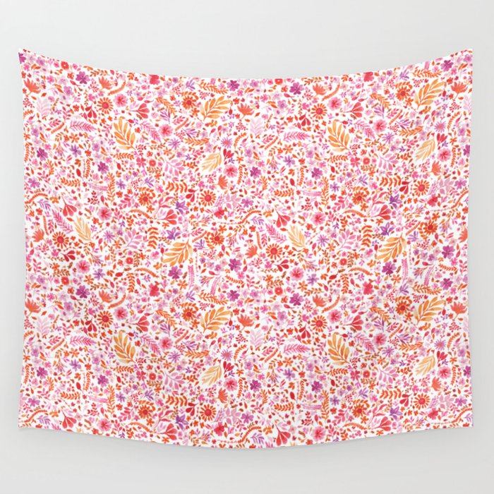 One million flowers Wall Tapestry