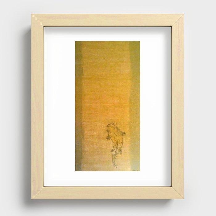 Golden Koi Recessed Framed Print
