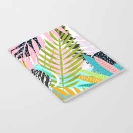 abstract palm leaves Notebook