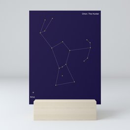 Orion: The Hunter | Sirius | The Brightest Star In The Sky Mini Art Print
