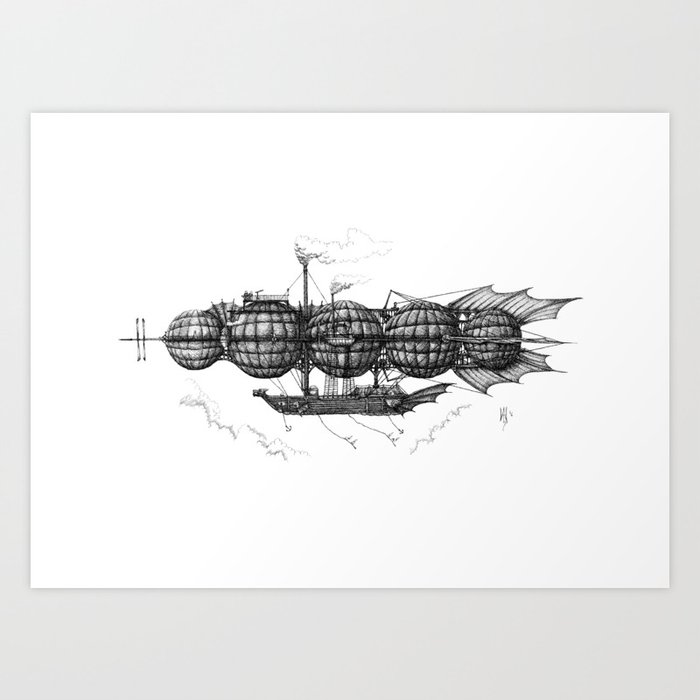 Airship 3 Art Print