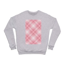 Pastel Pink Tartan Plaid Scottish Pattern Crewneck Sweatshirt