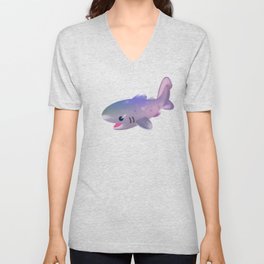 Shark day2 - bright V Neck T Shirt
