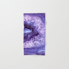 Purple Lavender Quartz Crystal Hand & Bath Towel