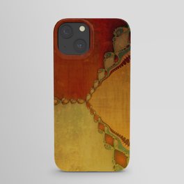 Southwestern Sunset 1 - copper ochre sienna olive gold orange iPhone Case