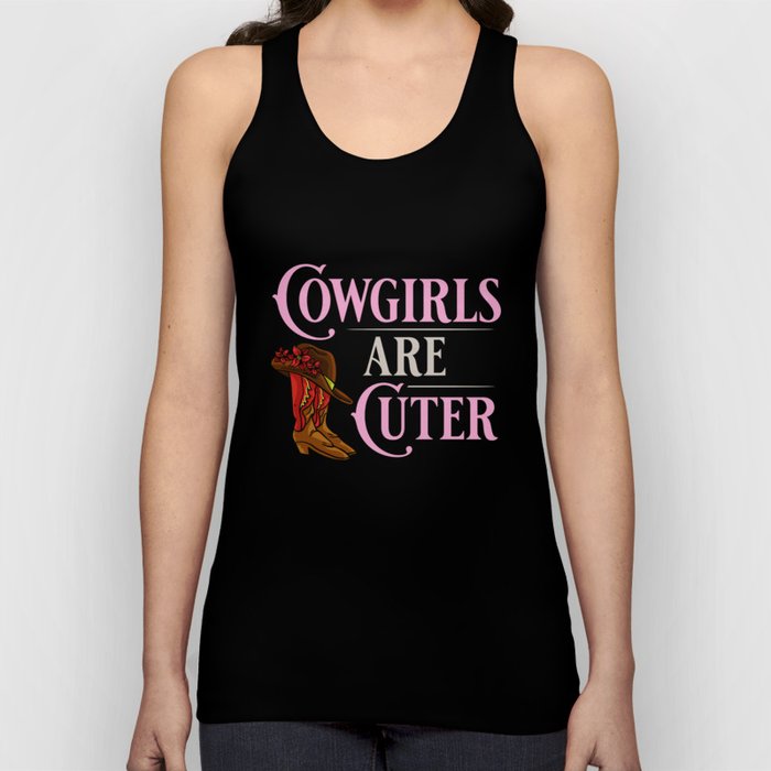 Cowgirl Boots Quotes Party Horse Tank Top