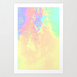 Rainbow Splatter Art Print