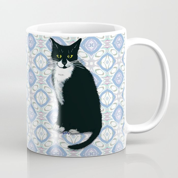 Cute Tuxedo Cat Coffee Mug