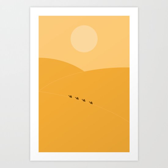 Desert. Art Print