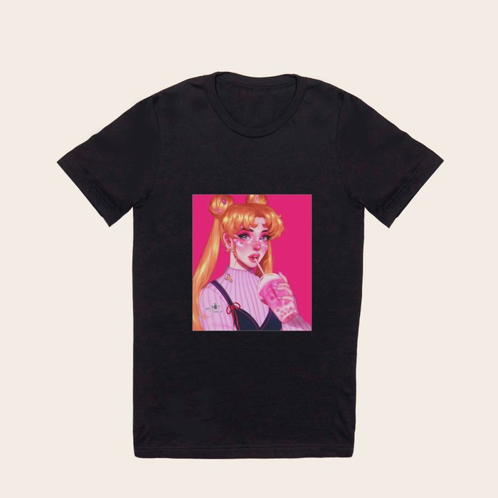 Pink Sailor Moon T Shirt by LovelyRoseBun Society6