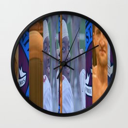 Froch Froch State Wall Clock | Abstract, Collage, Pop Surrealism, Digital 
