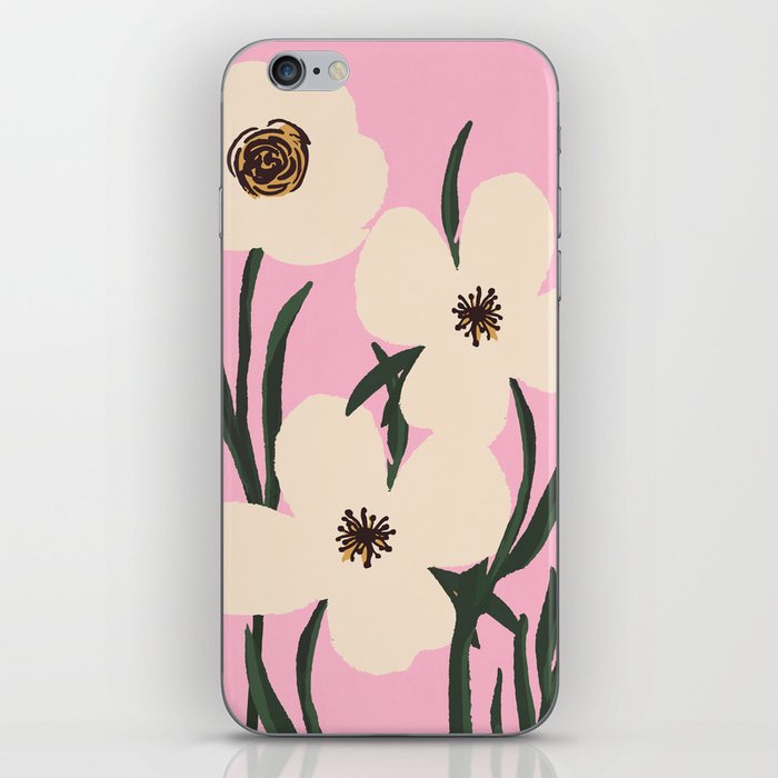 Minimal Abstract Flowers 30 iPhone Skin