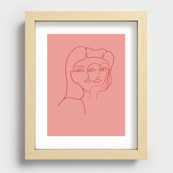 Twice Recessed Framed Print