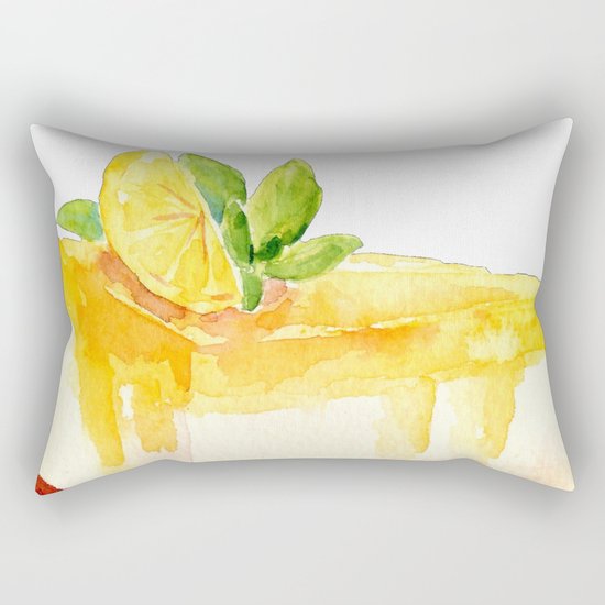 Lemon Cake Rectangular Pillow